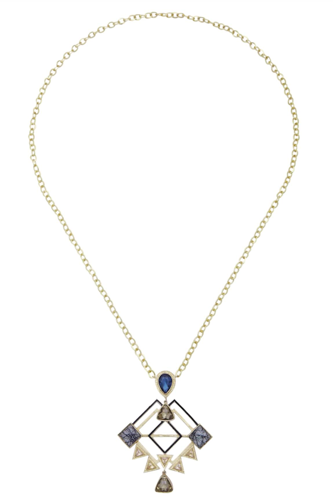 Masaya Jewellery Geometric pendant necklace