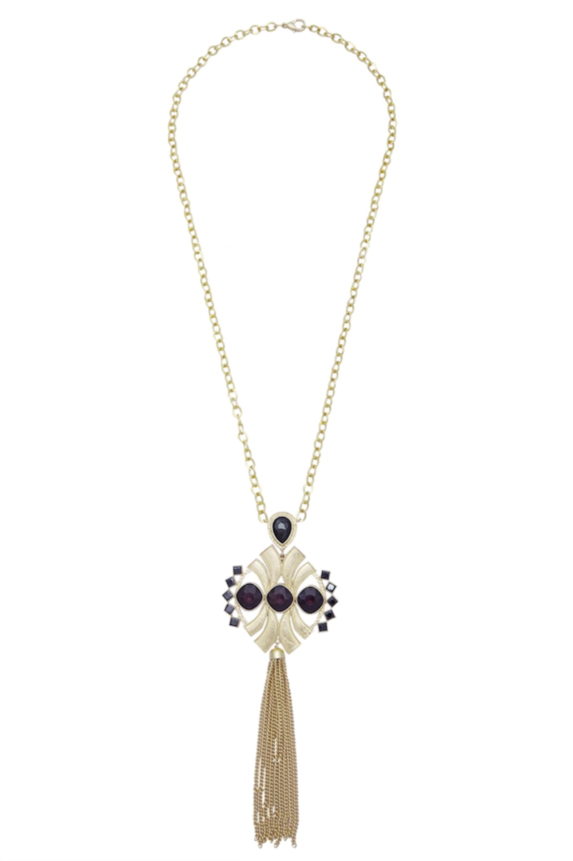 Masaya Jewellery Symmetric Tassel necklace