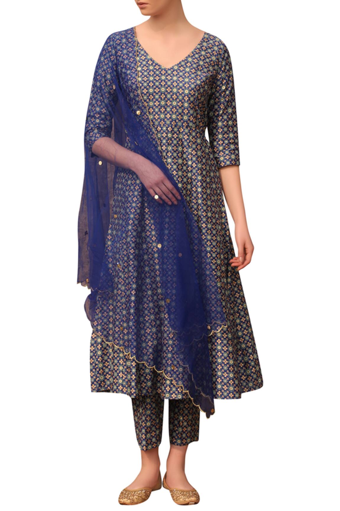 Seema Nanda Floral Print Anarkali Set