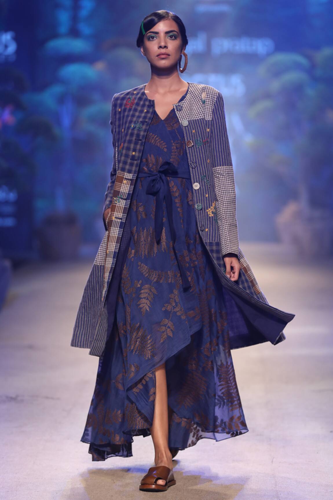 Payal Pratap Embroidered asymmetric dress