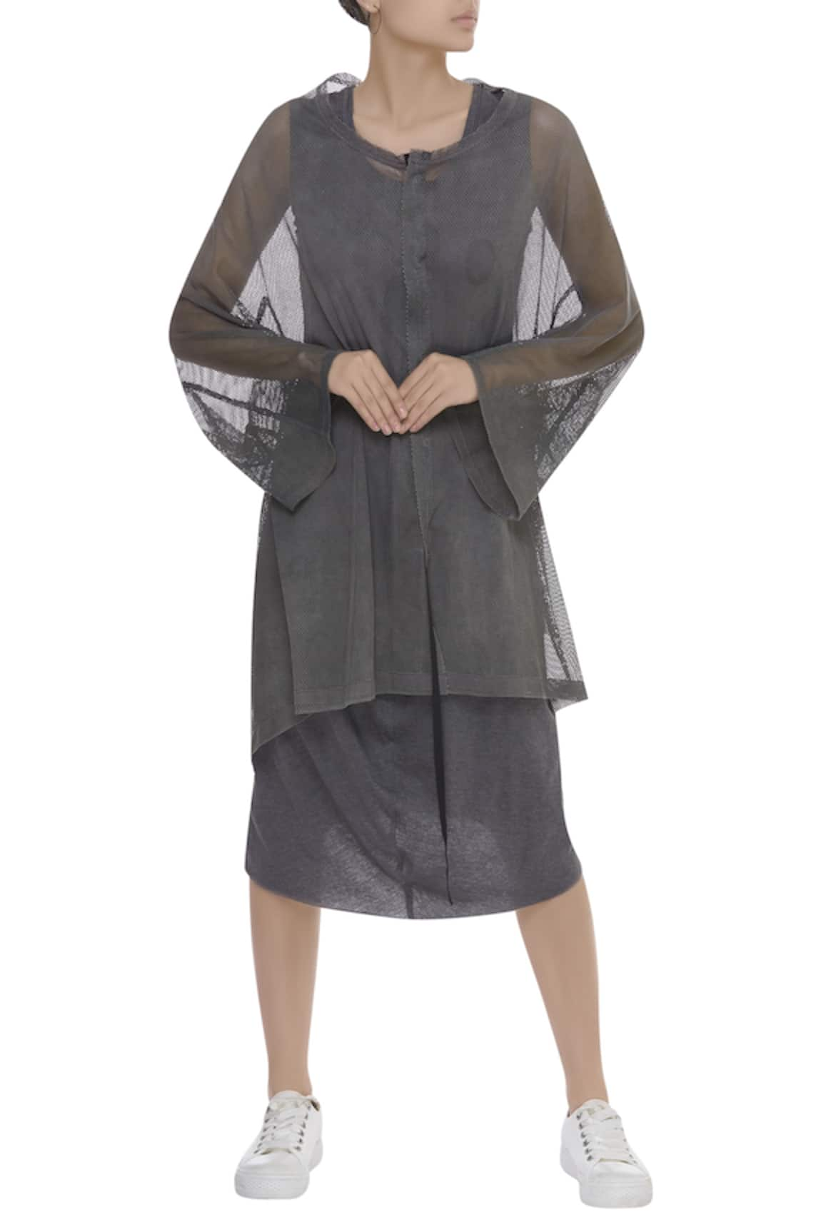 Kapda By Urvashi Kaur Oversized long jacket