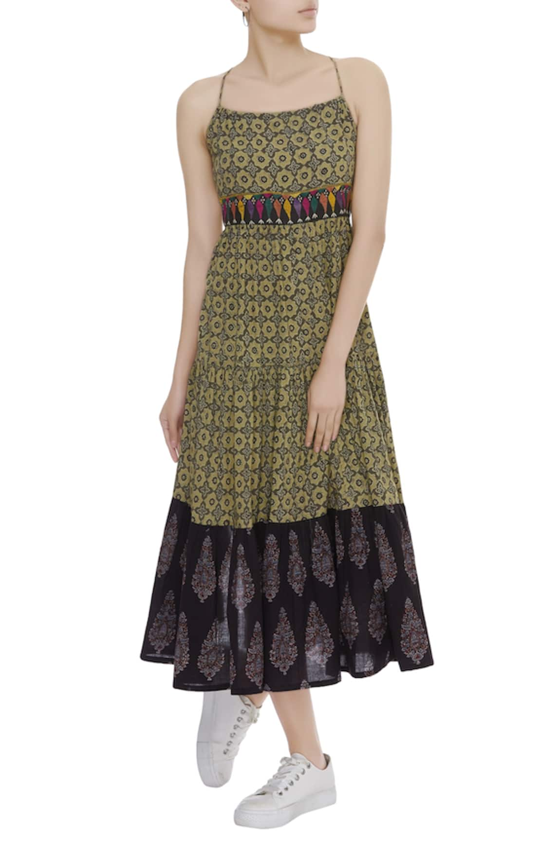 Sagaa by Vanita Ajrakh Print Midi Dress