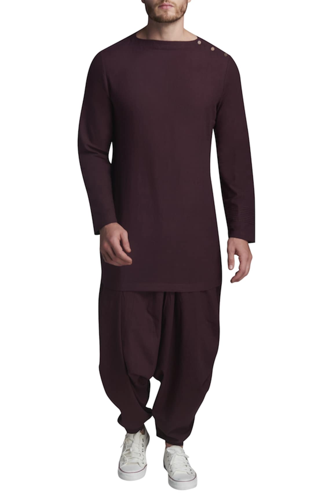 GRAM OF INK Pintuck Kurta With Patiala