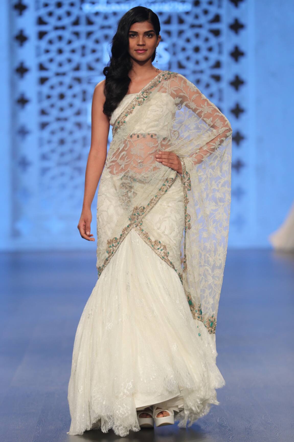 Rabani & Rakha Hand Embroidered Lehenga Saree
