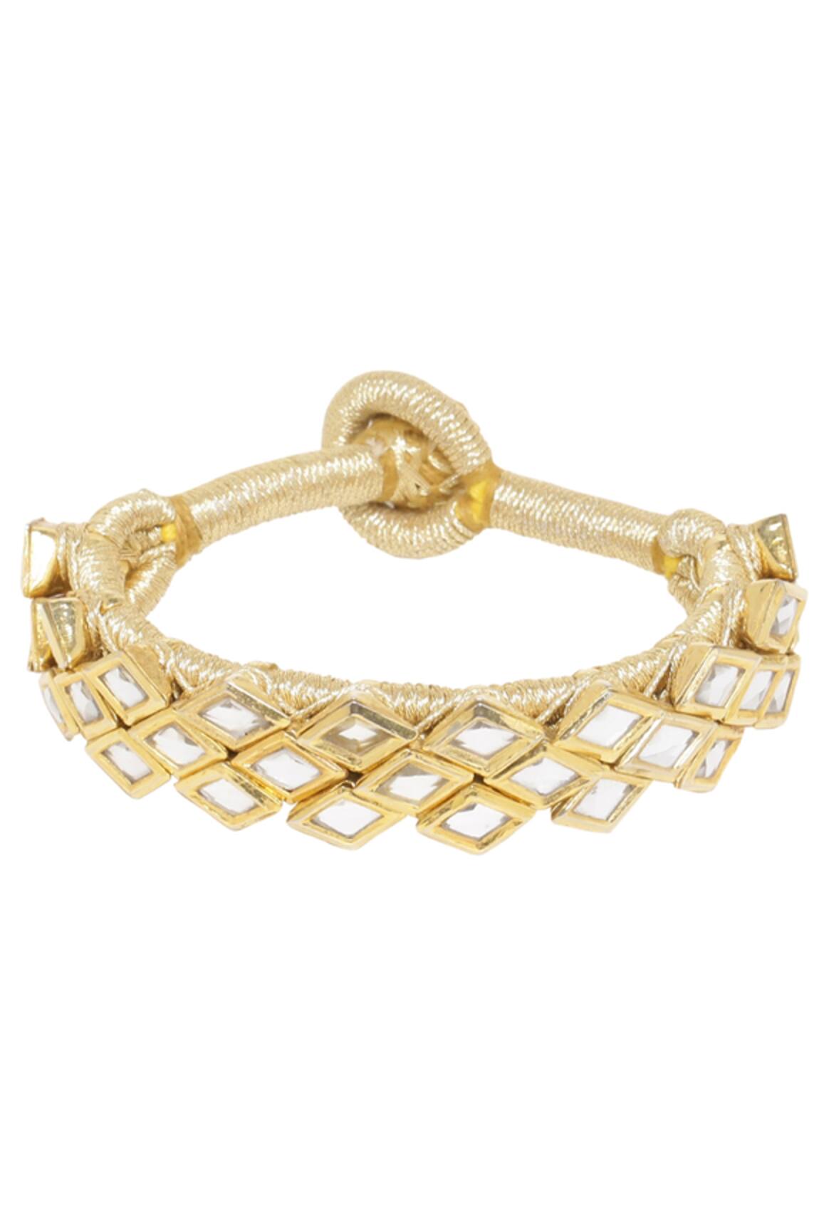 Astha Jagwani Geometric crystal bracelet