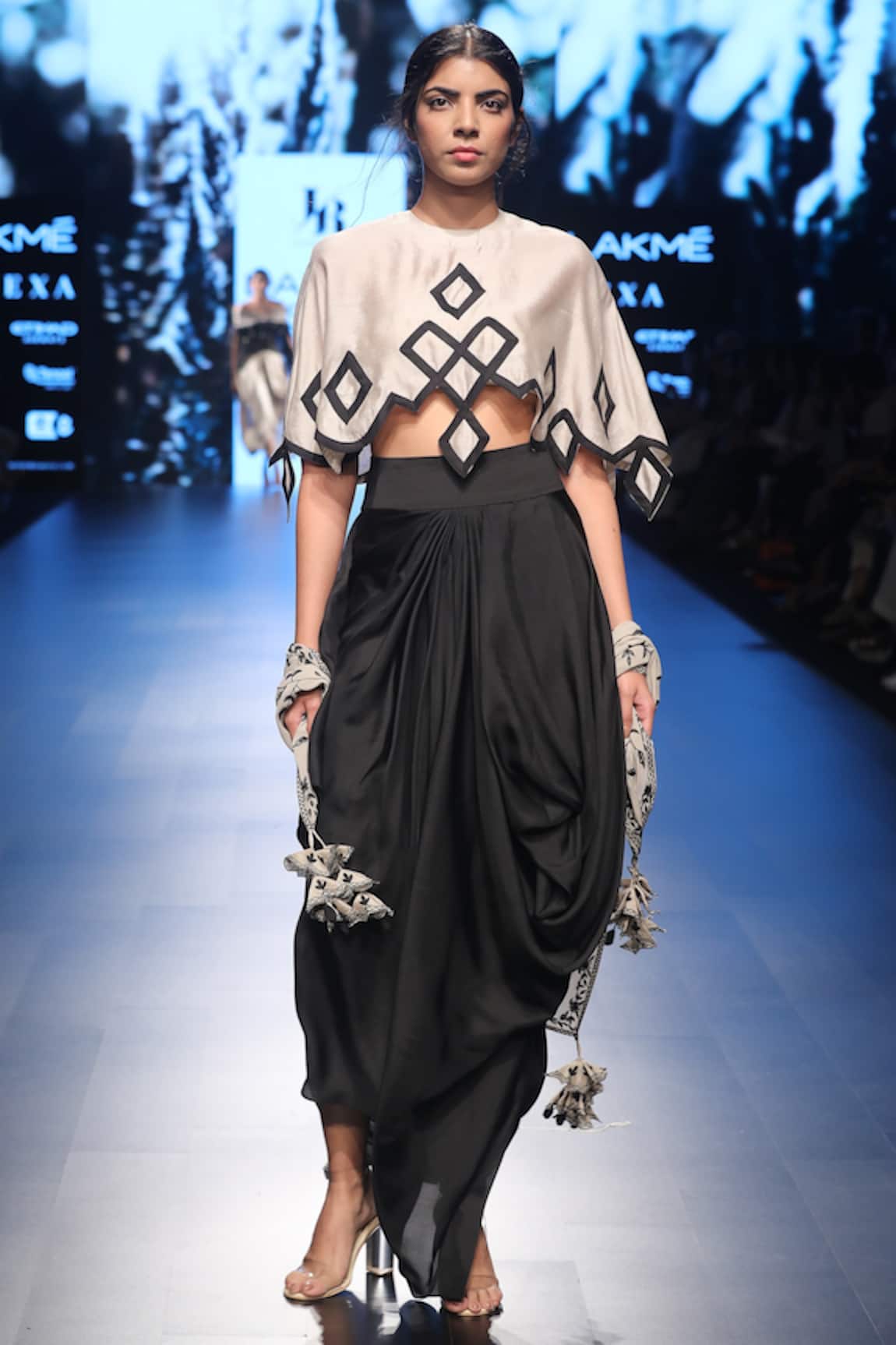 Jayanti Reddy Embroidered Cape & Skirt Set 