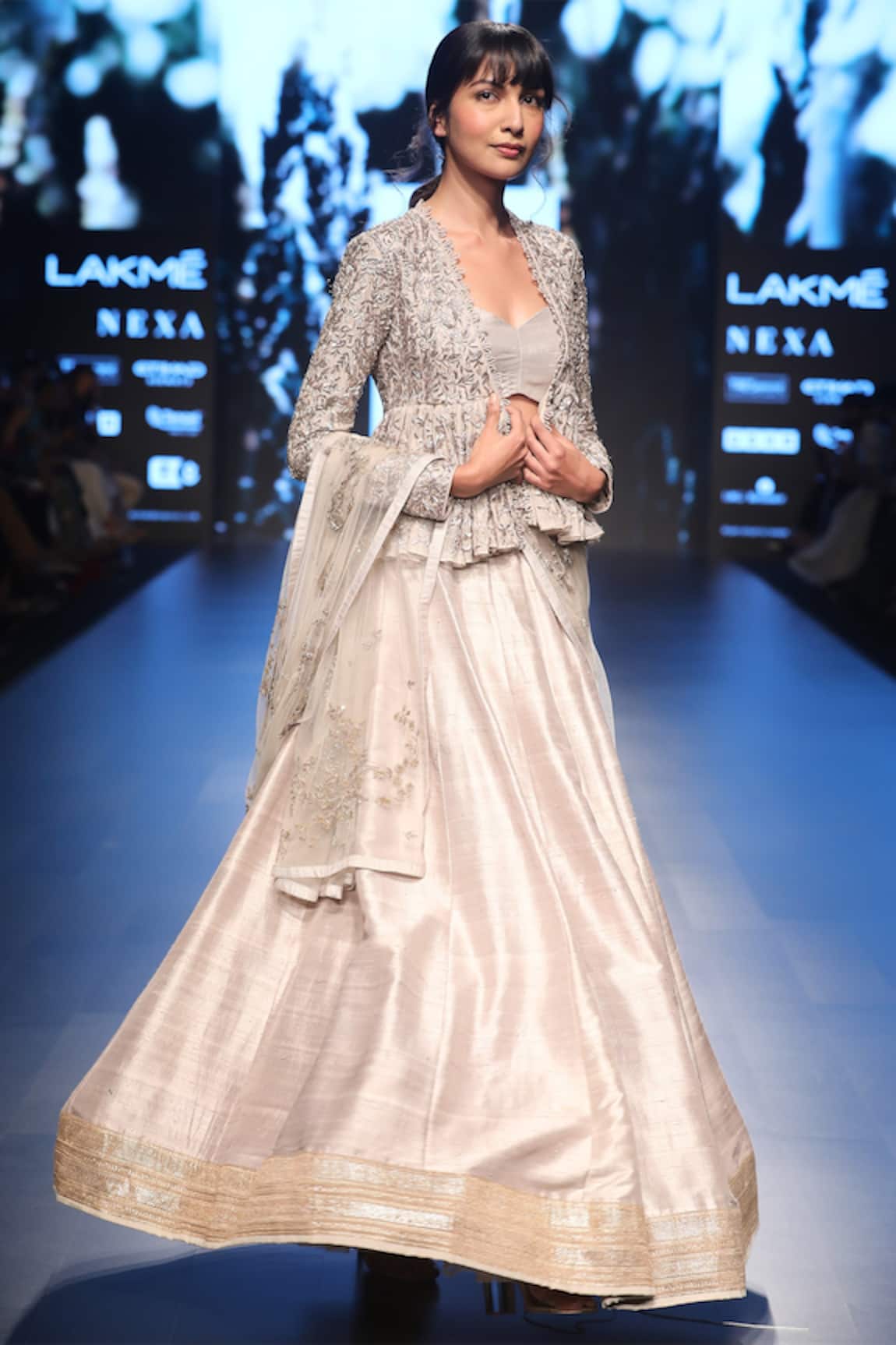 Jayanti Reddy Embroidered Jacket Lehenga Set 