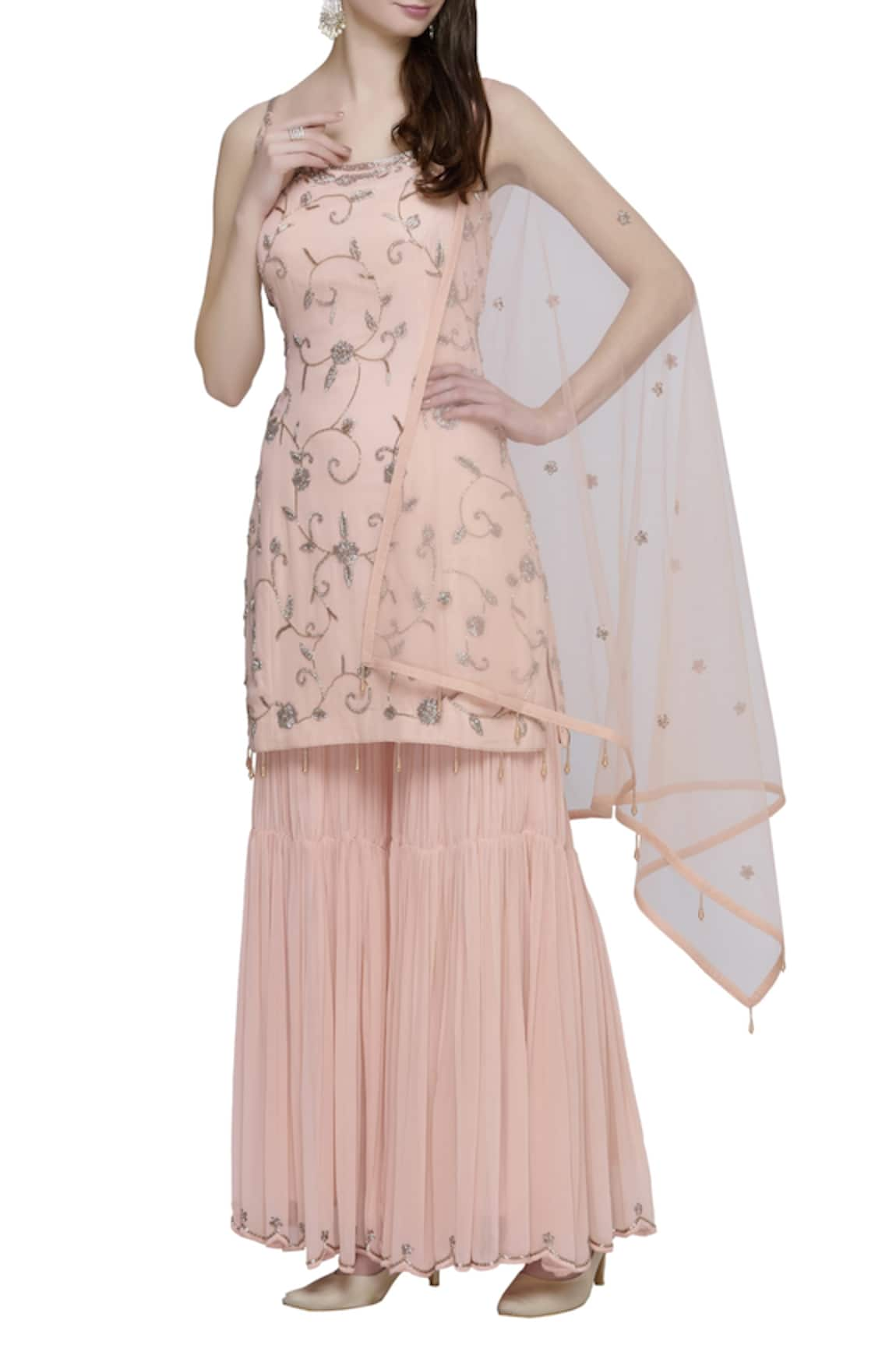 Mahima Batra Embroidered kurta sharara set