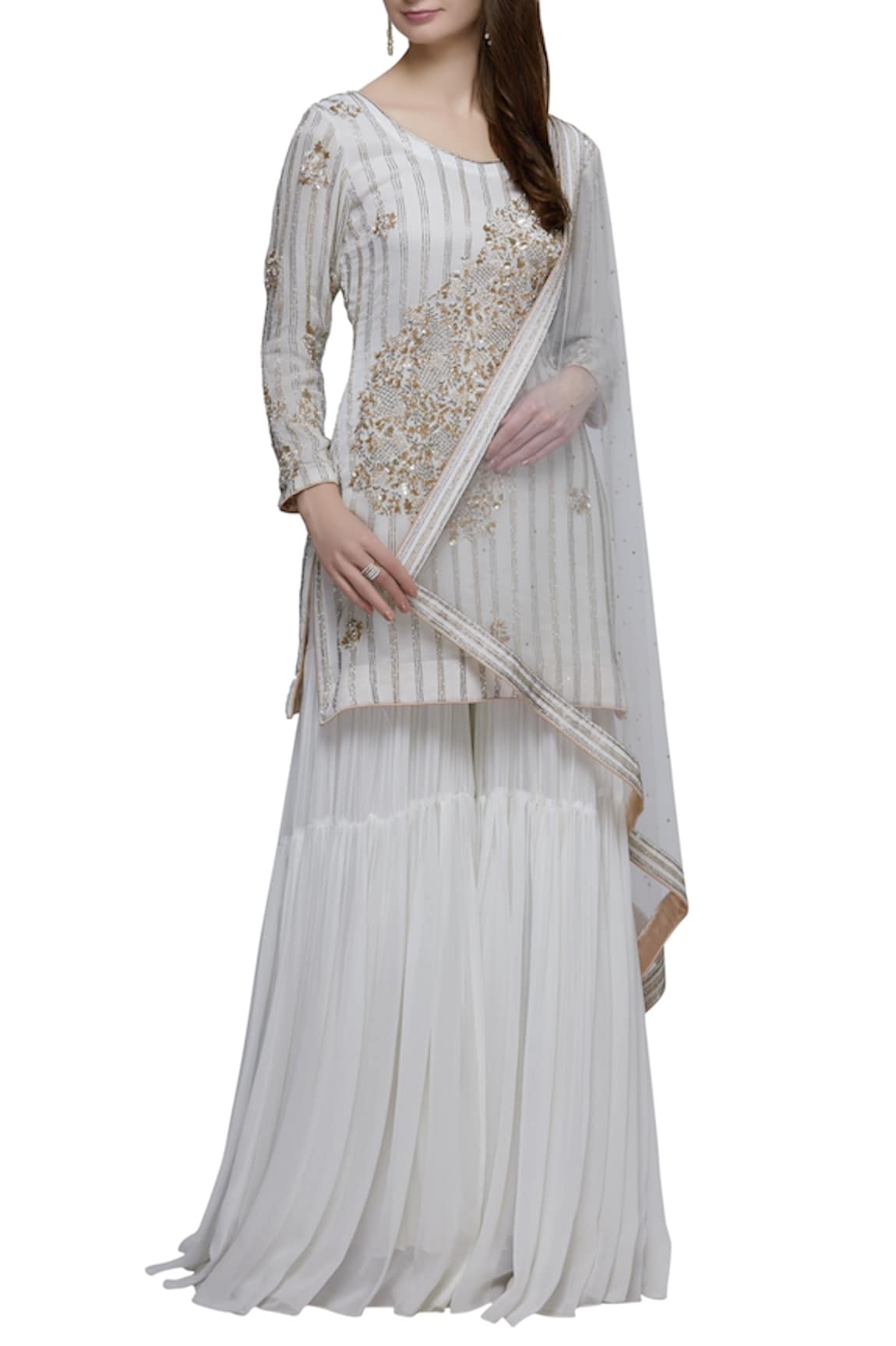 Mahima Batra Embroidered kurta sharara set