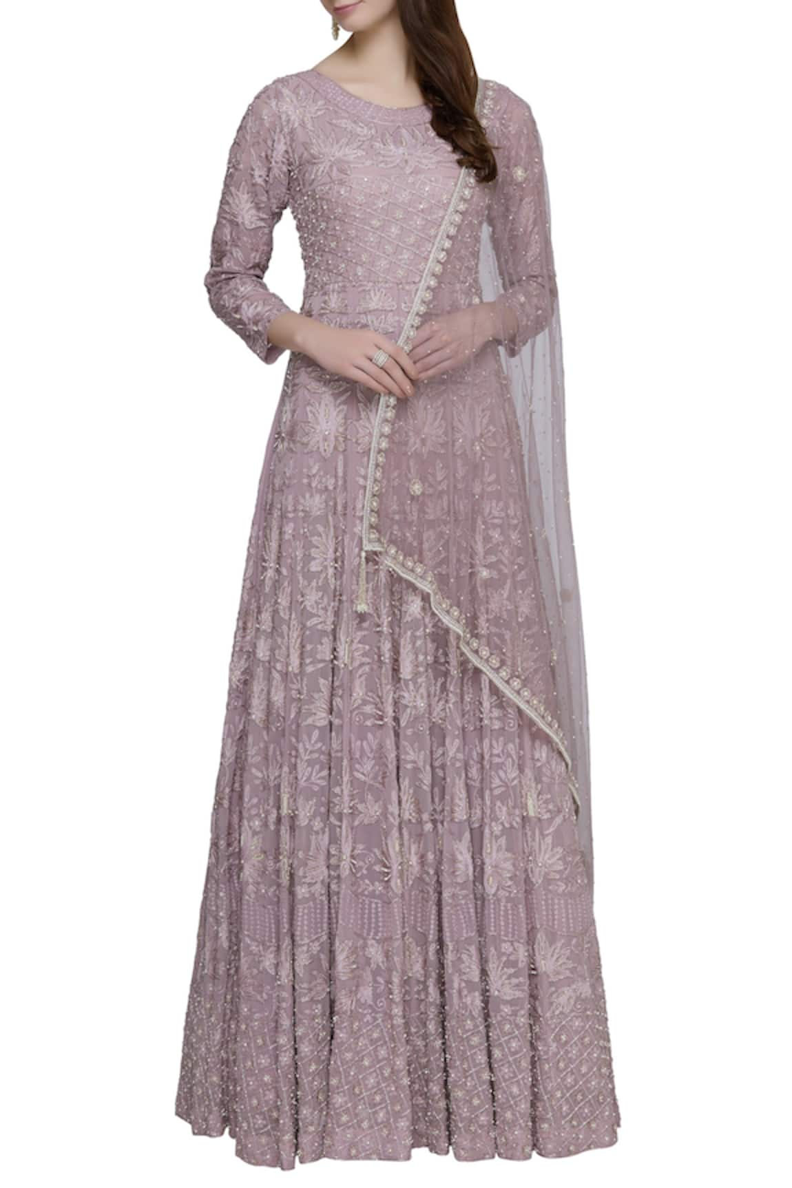 Mahima Batra Embroidered anarkali with dupatta