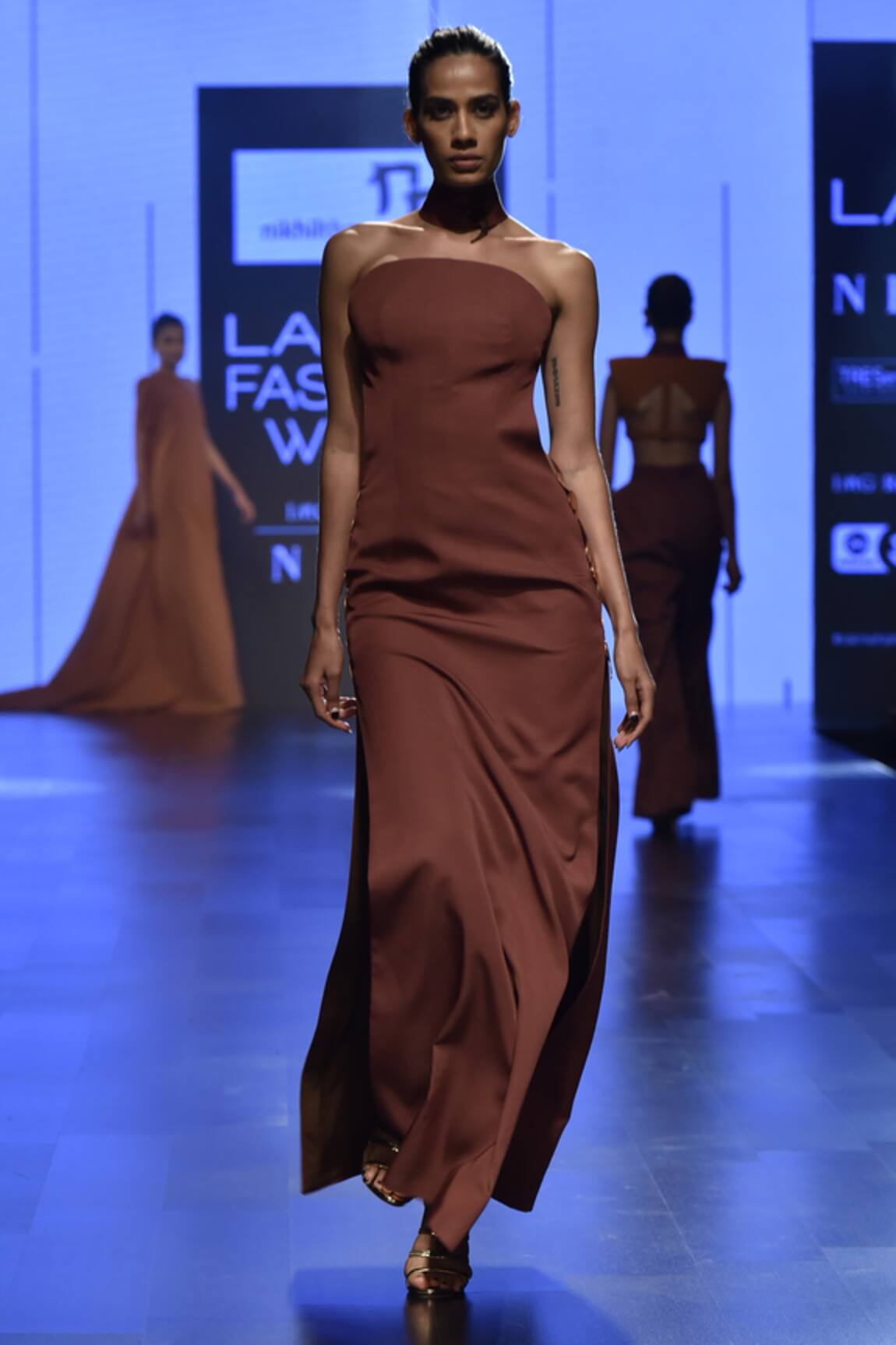 Nikhil Thampi Cutout Slit Gown 
