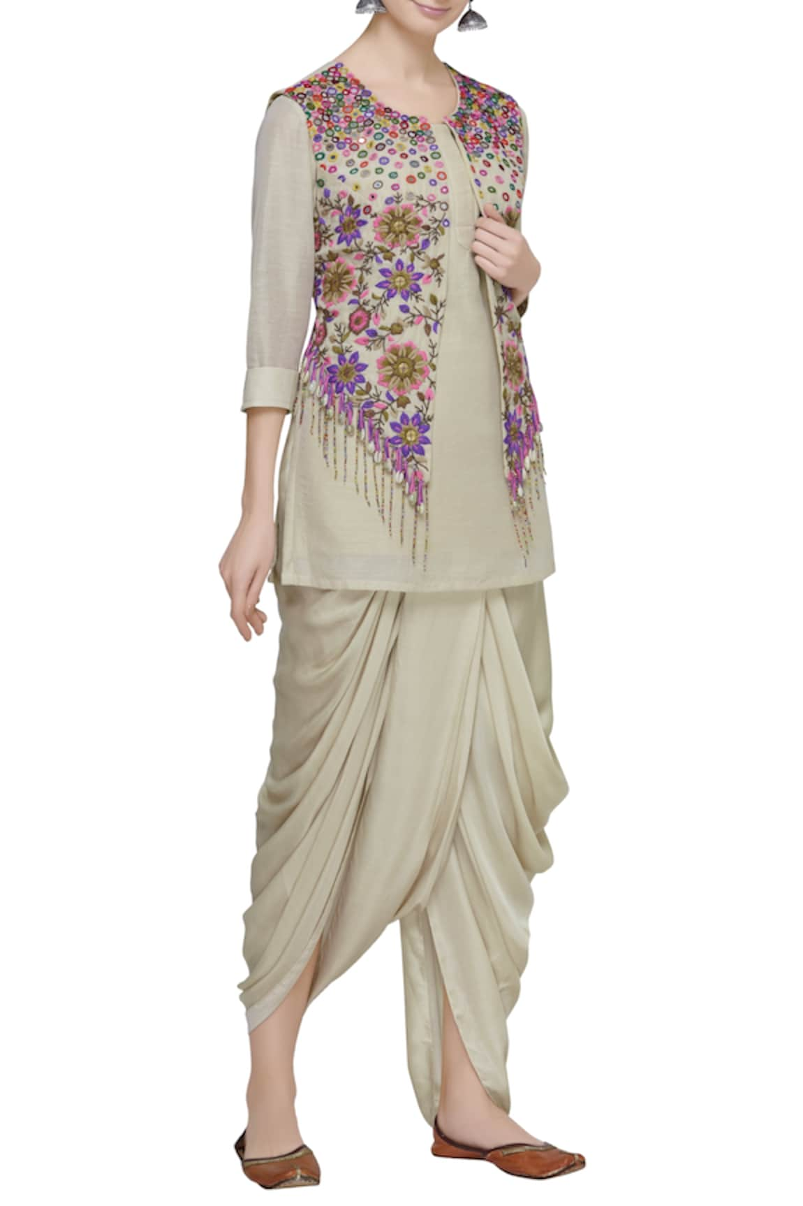 Sonam Luthria Linen Kurta Set with Jacket