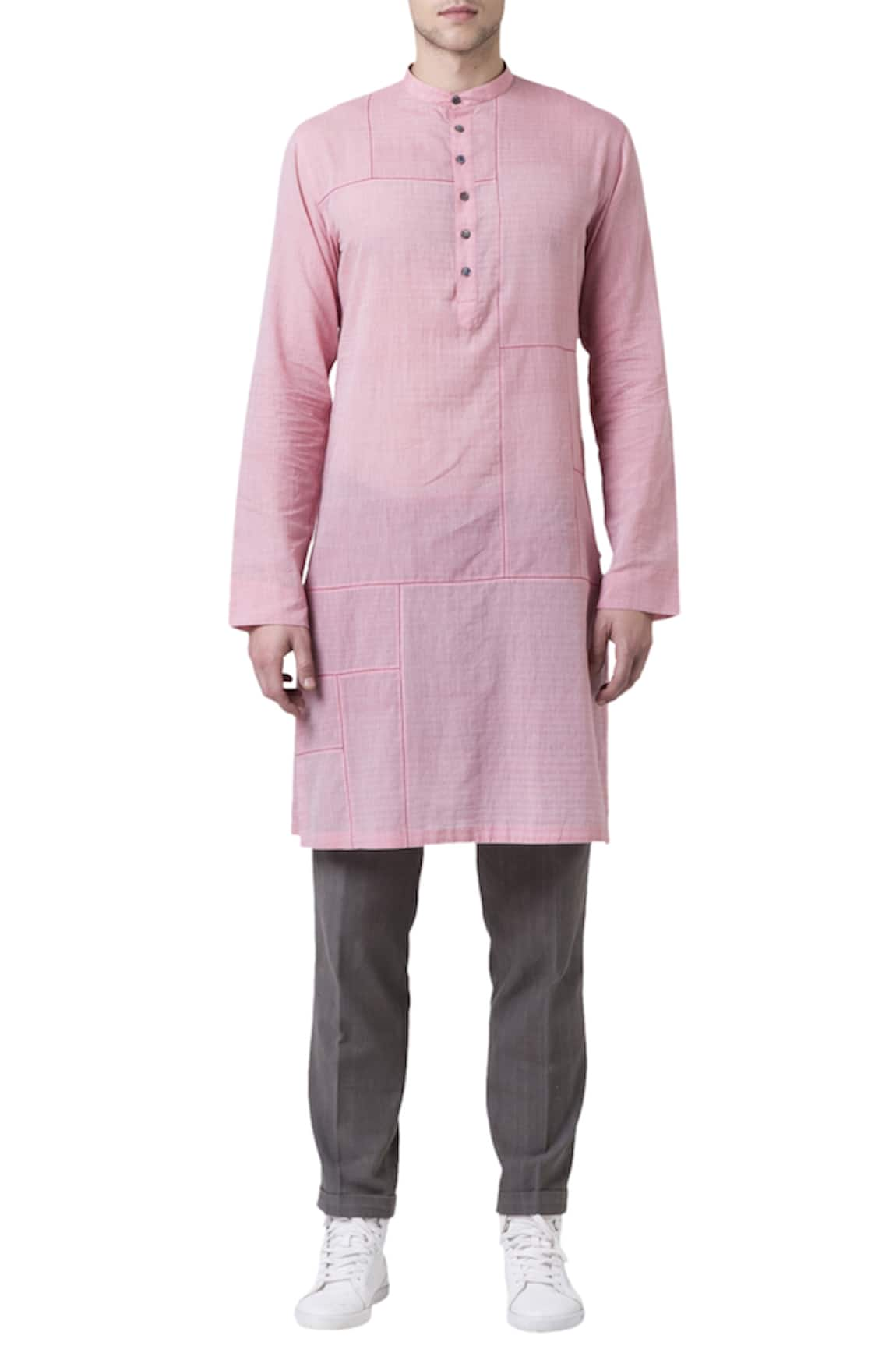 Suketdhir Plain Cotton Mul Mul Kurta