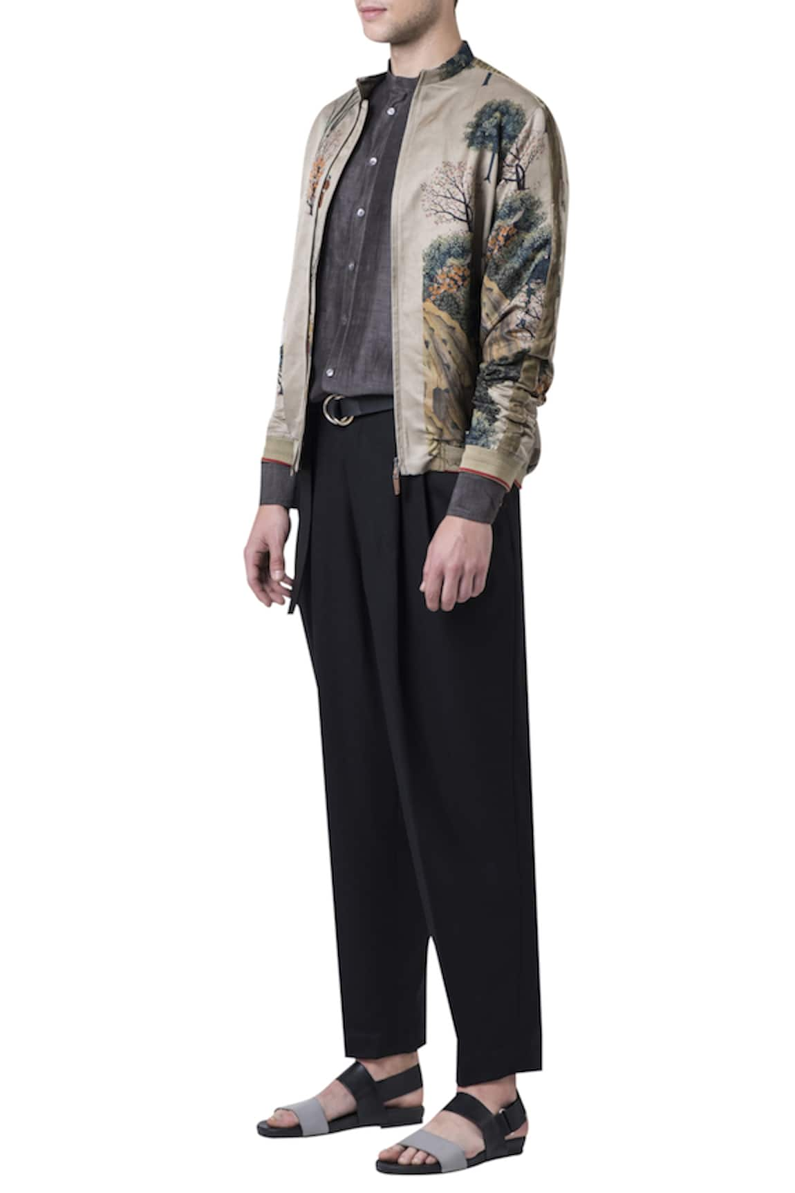 Suketdhir Golfer Printed Bomber Jacket