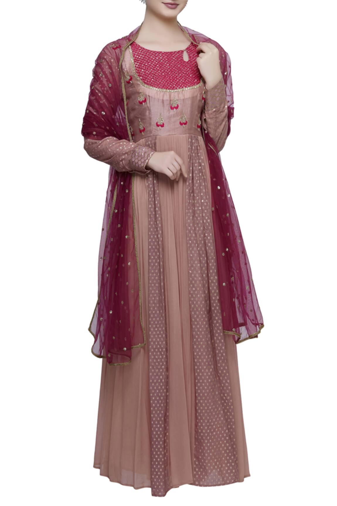 Abhi Singh Hand Embroidered Anarkali Set