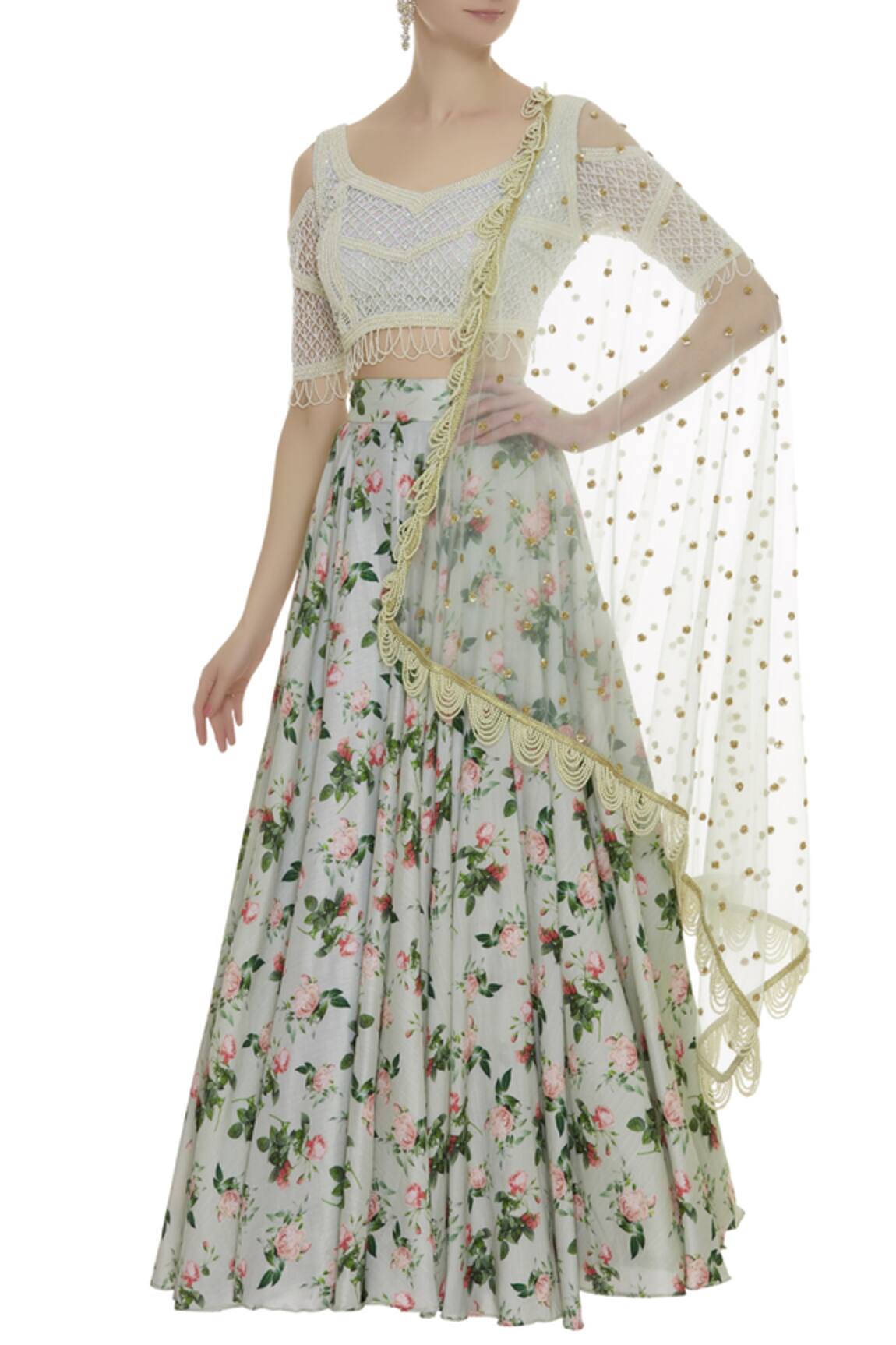 Neha Mehta Couture Embroidered Lehenga Set