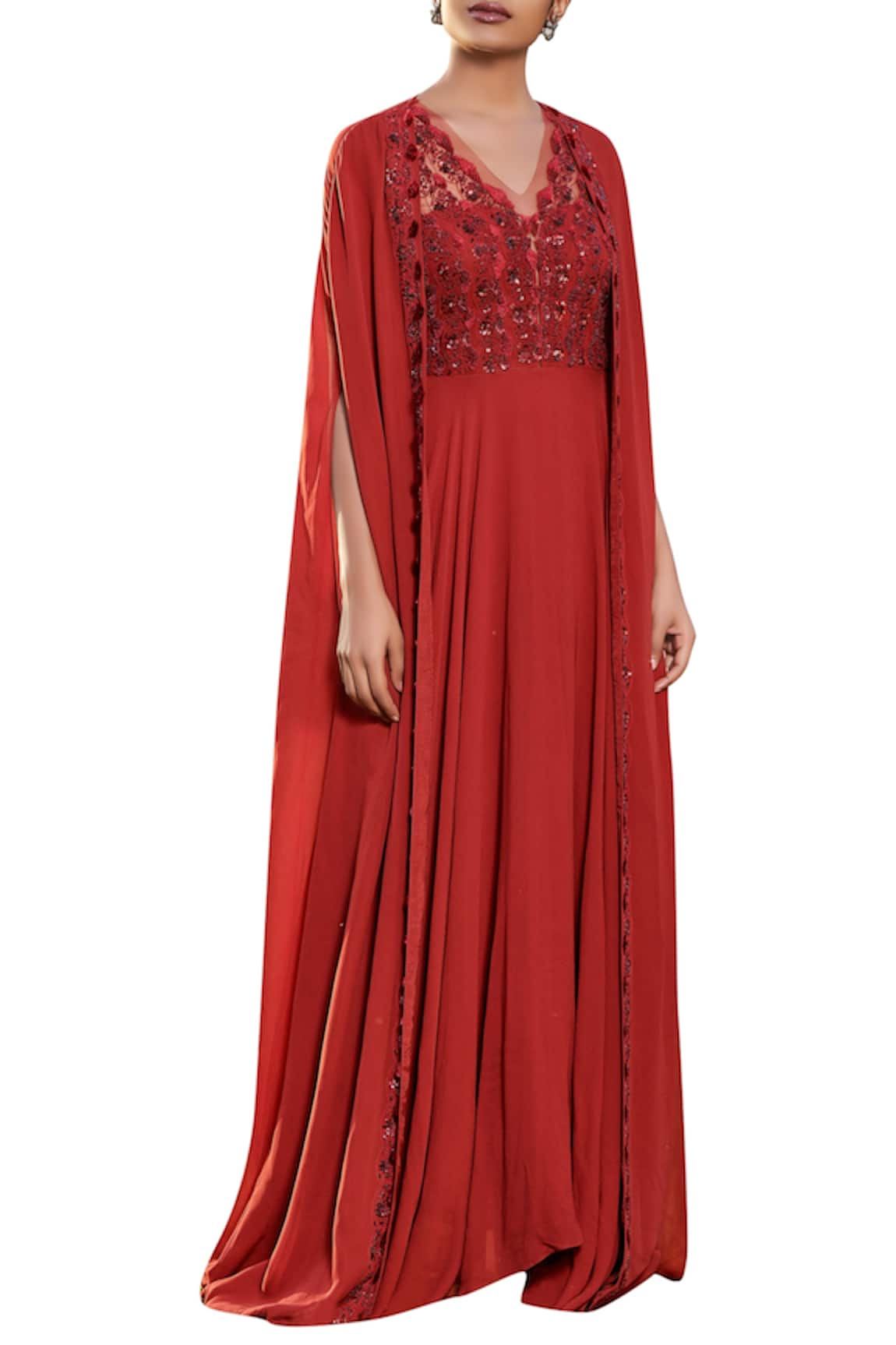 Sana Barreja Embroidered Anarkali With Jacket