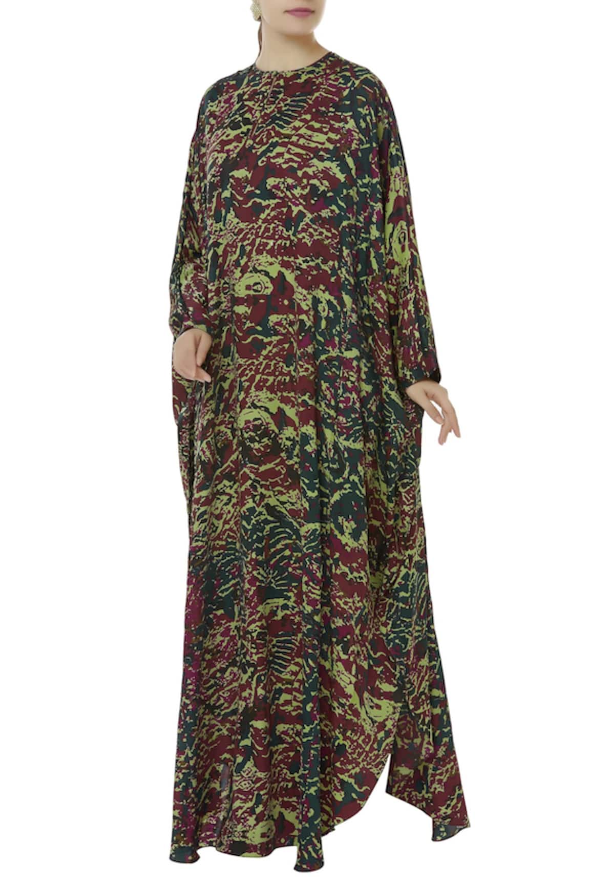 Huemn Printed Kaftan Gown