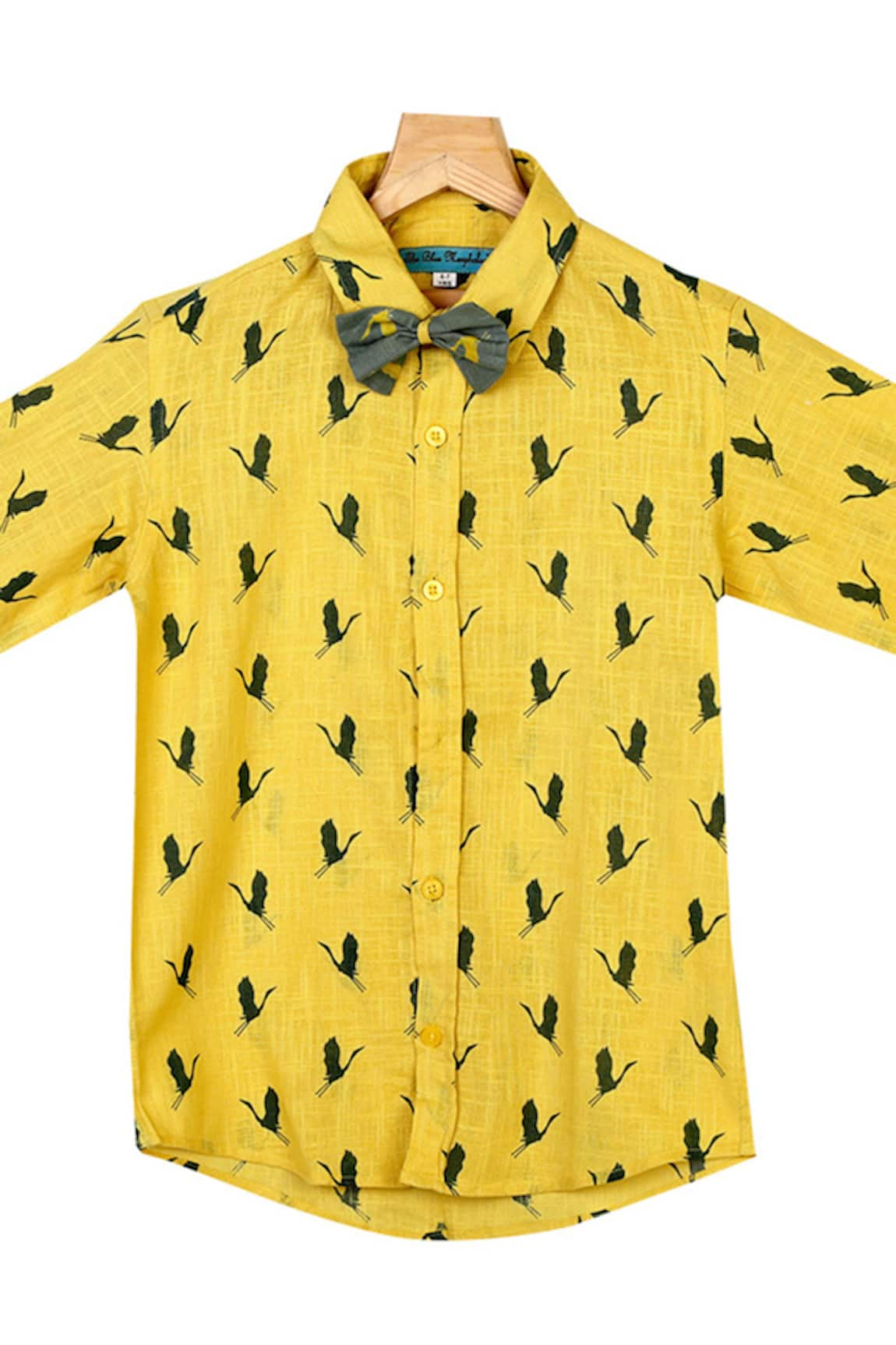 The Blue Morphology Bird Print shirt