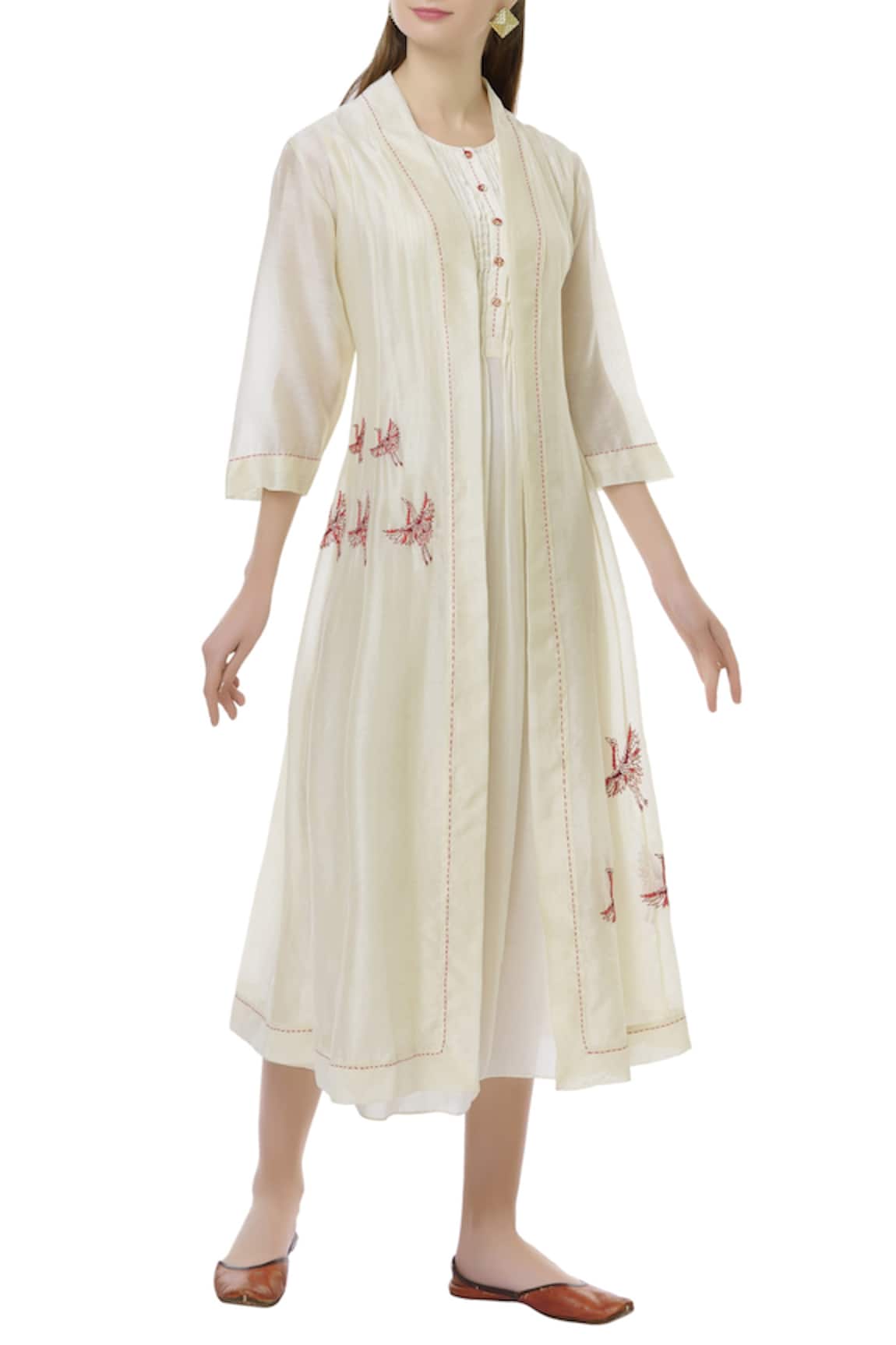 Neeta Bhargava Midi Dress With Jacket