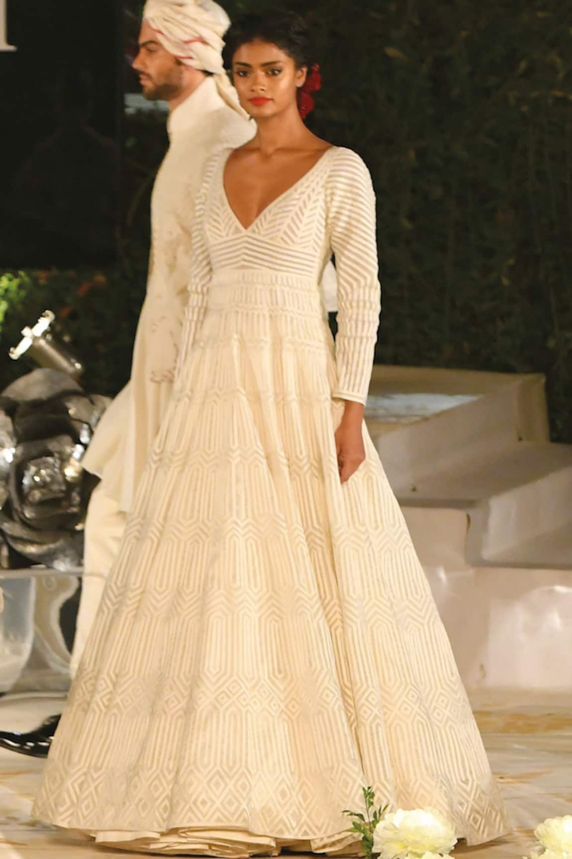 Rohit Bal Embroidered anarkali gown