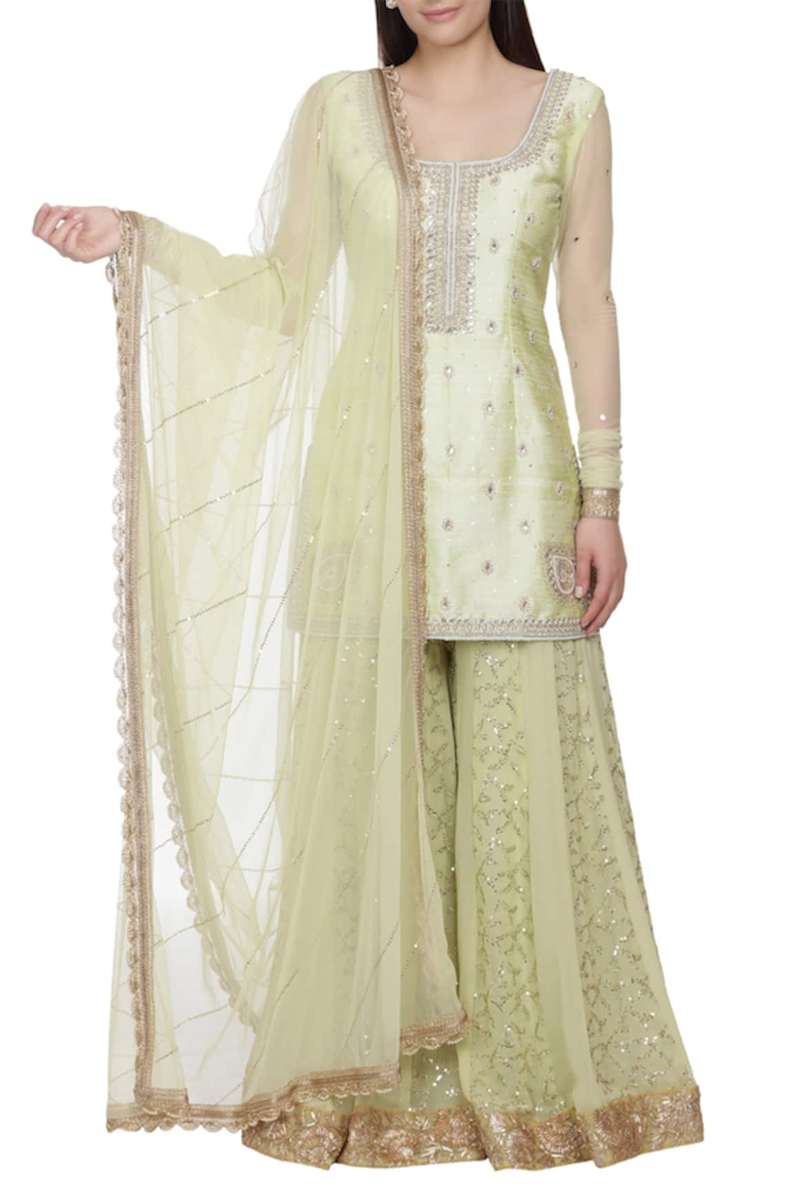 Bhumika Grover Embroidered sharara set