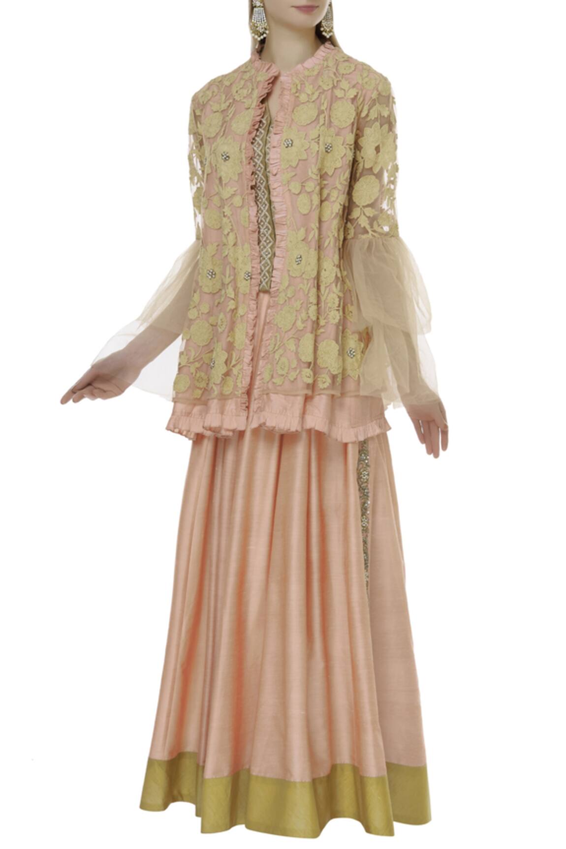 Sonali Gupta Embroidered Jacket Lehenga Set