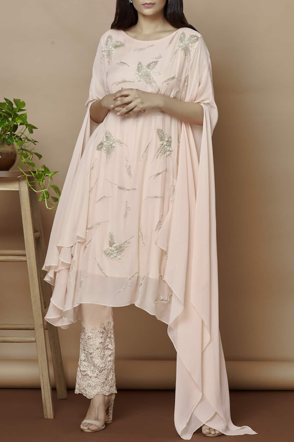Ariyana Couture Embroidered Kurta with Pants