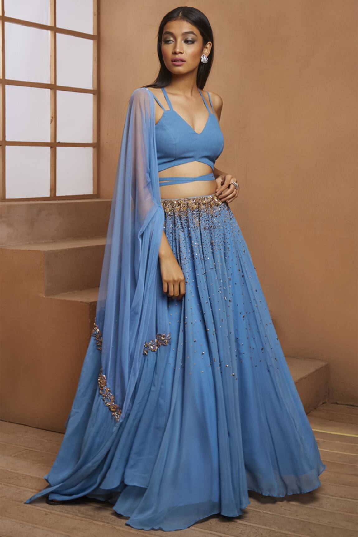 Shloka Khialani Embroidered Lehenga Set 