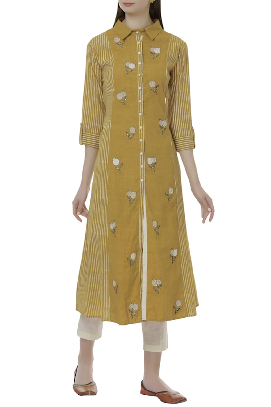 Ivory by Dipika Cotton Kurta Pant Set