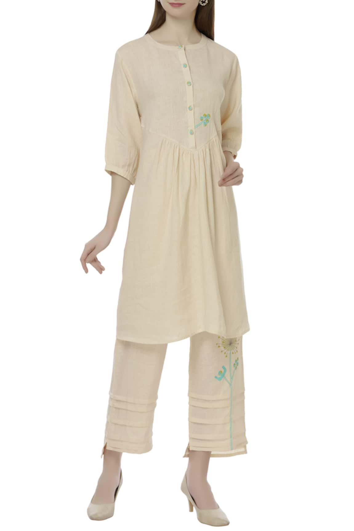 Shagun Manchanda Linen Short Kurta