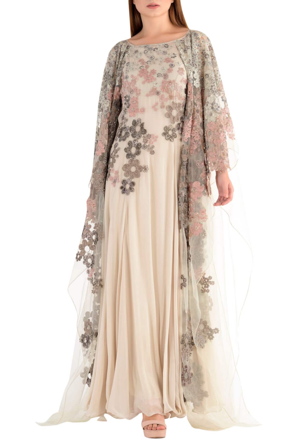Not So Serious By Pallavi Mohan Embroidered Kaftan Style Gown