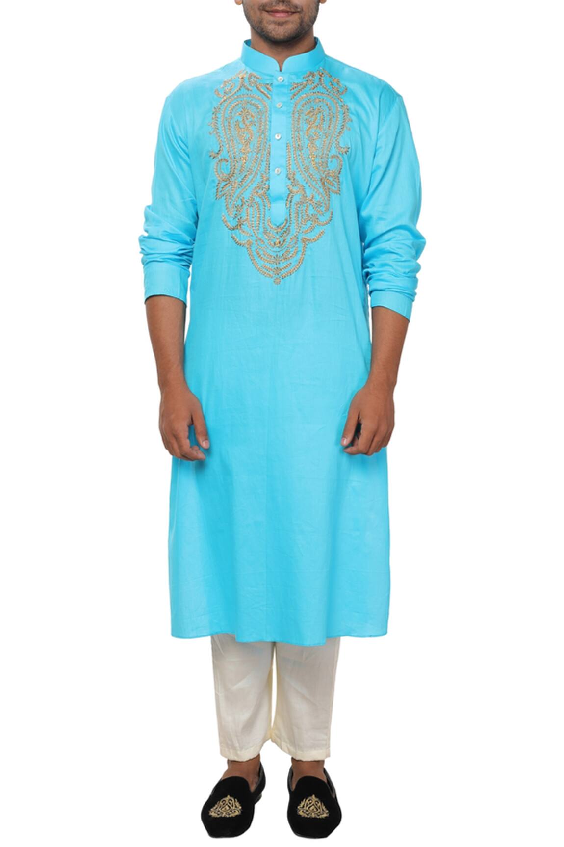 Smriti By Anju Agarwal Embroidered Kurta Set