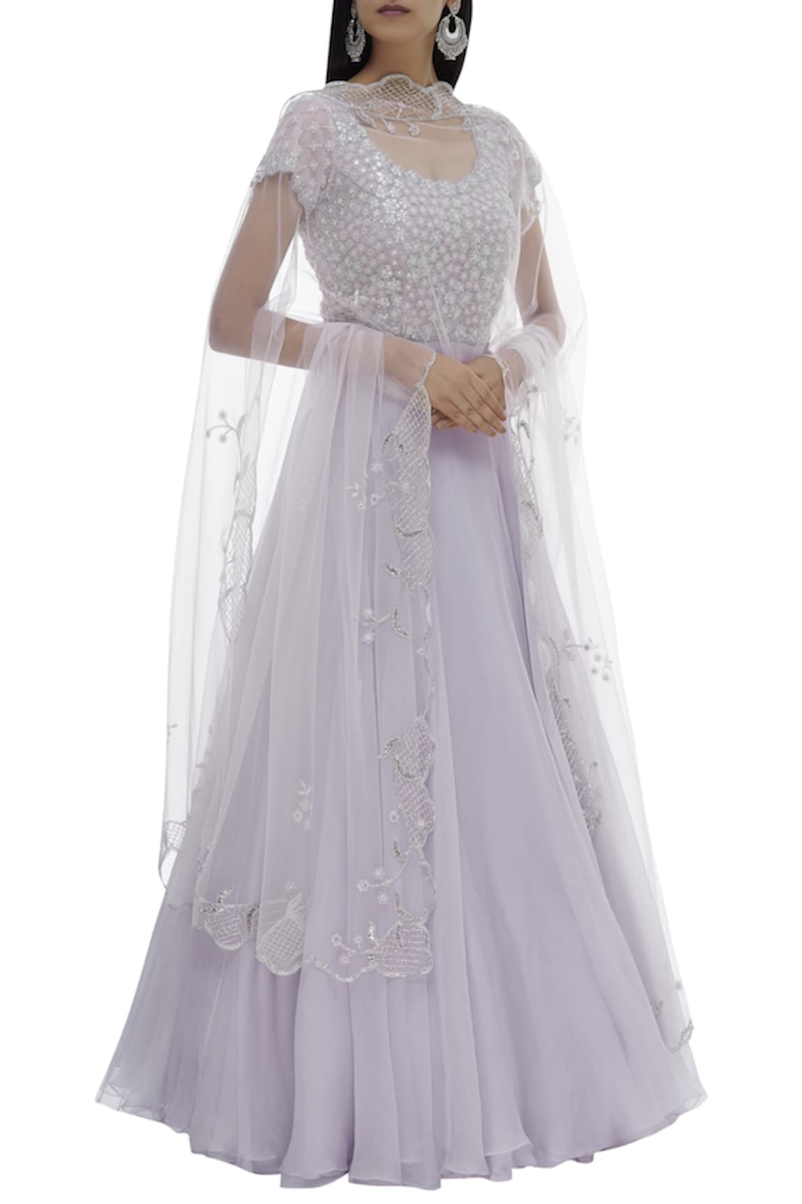 Eshaani Jayaswal Embellished Anarkali with Dupatta