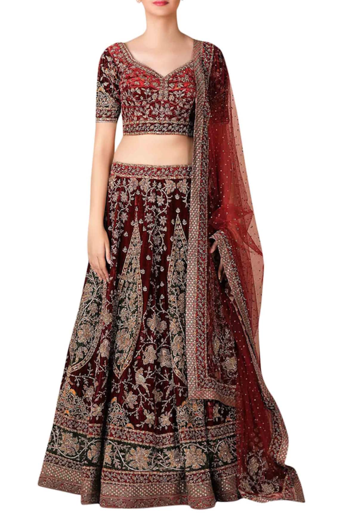 RI.Ritu Kumar Embroidered Bridal Lehenga Set