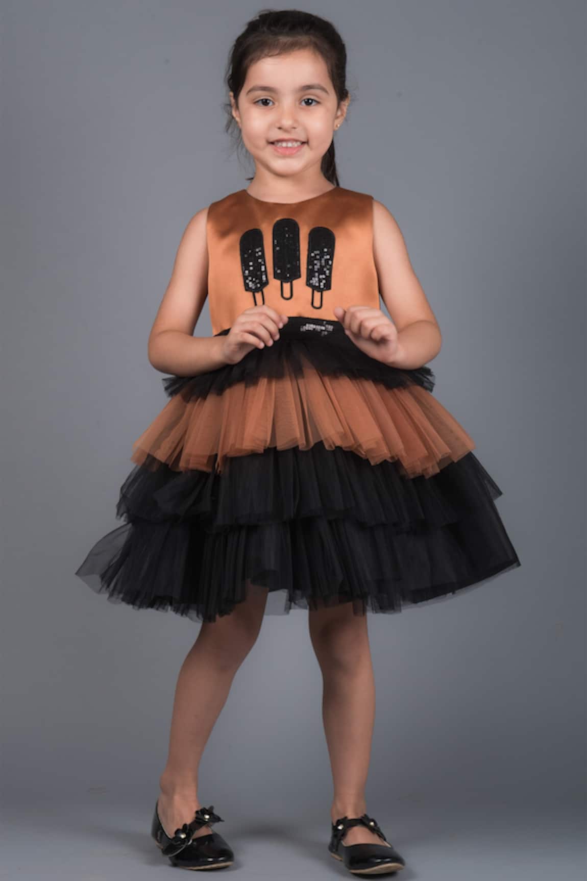 Miakki Frill Dress with Belt