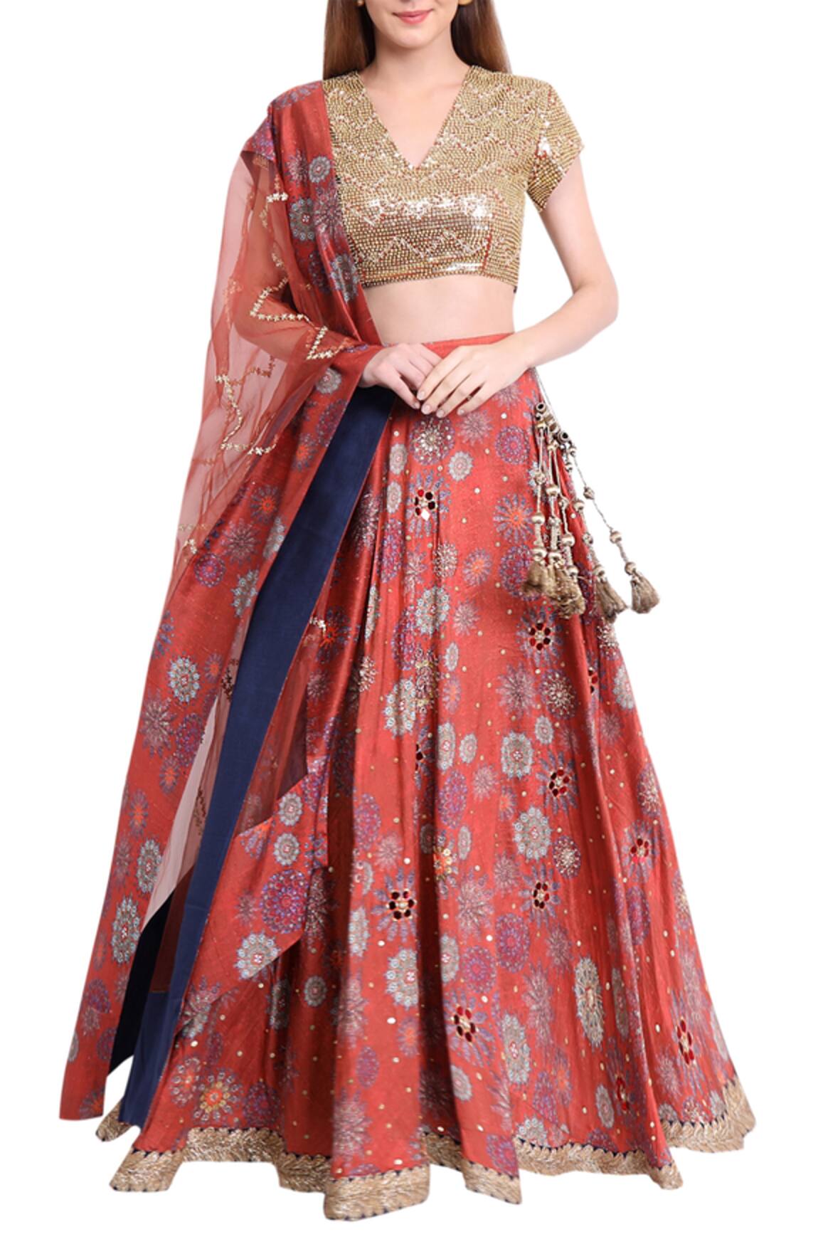 Natasha J Printed Lehenga Set