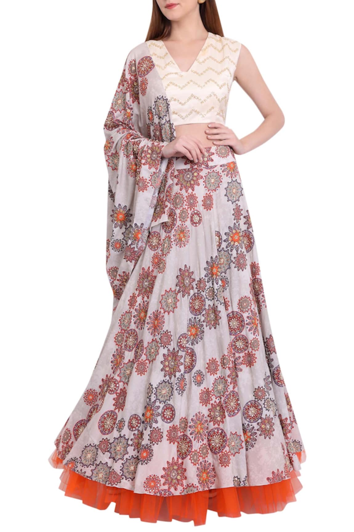 Natasha J Printed Lehenga Set