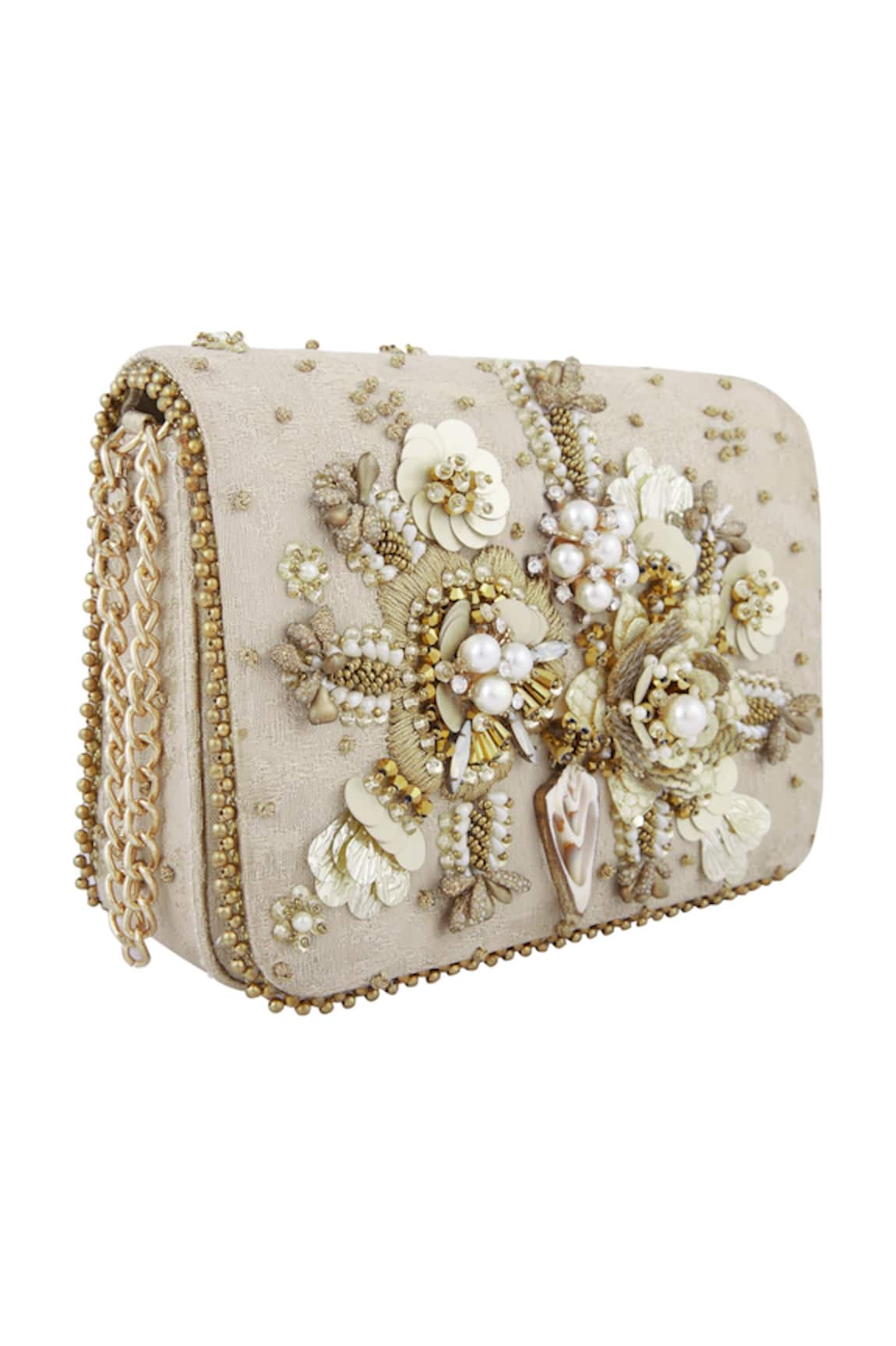 Fuchsia by aashaka mehta Embroidered Clutch