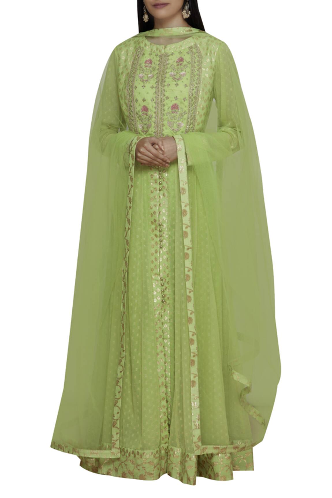 Shyam Narayan Prasad Embroidered Anarkali Set
