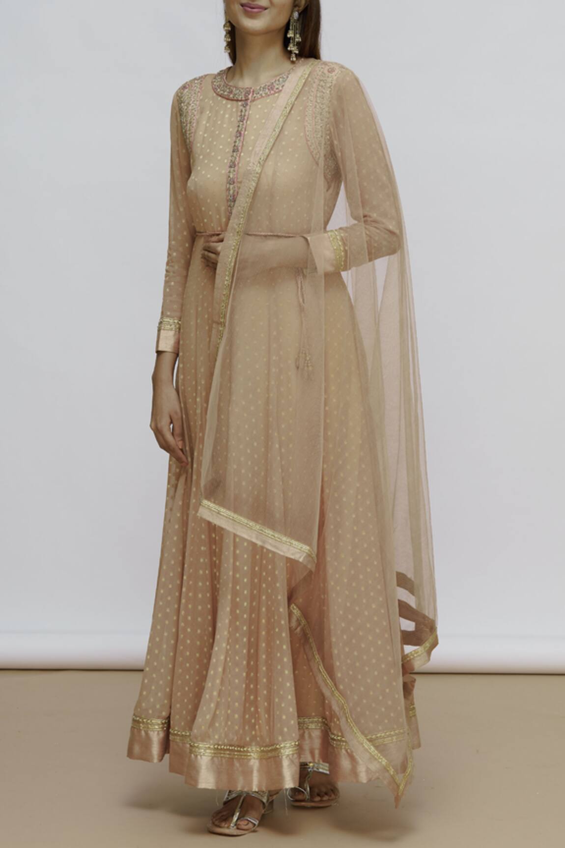 Shyam Narayan Prasad Embroidered Anarkali Set