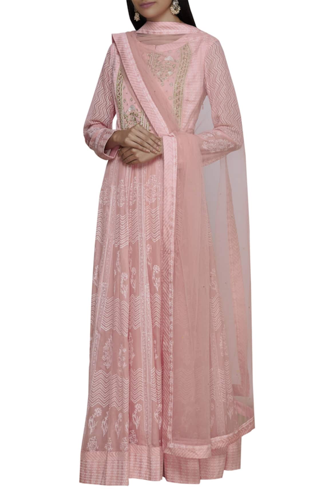 Shyam Narayan Prasad Embroidered Anarkali Set