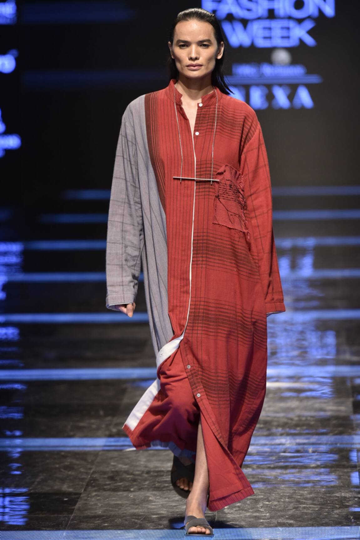 Urvashi Kaur Striped Color Block Tunic 