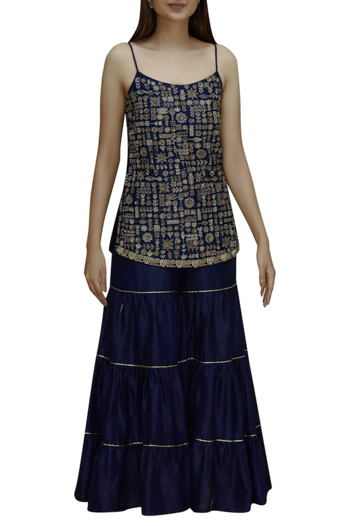 Label Earthen Silk Chanderi Kurta Set 