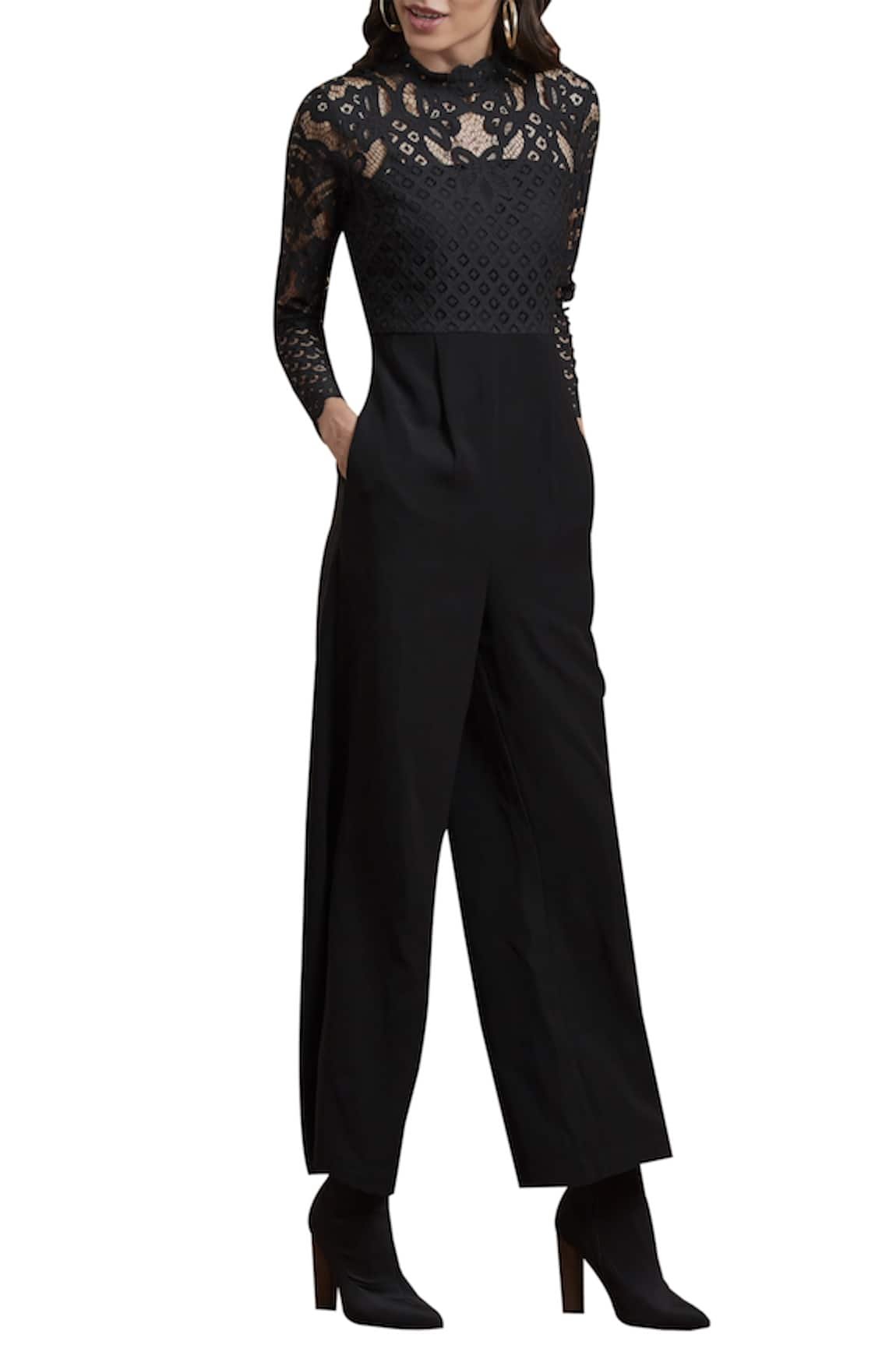 Label Ritu Kumar High Neck Jumpsuit