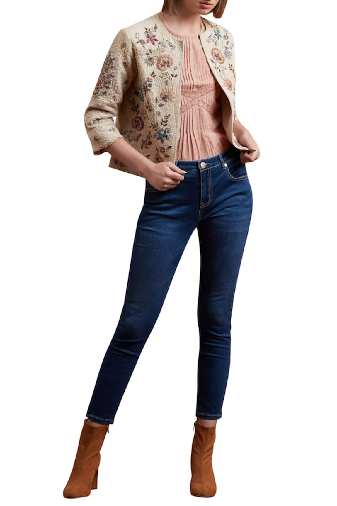 Label Ritu Kumar Embroidered Jacket