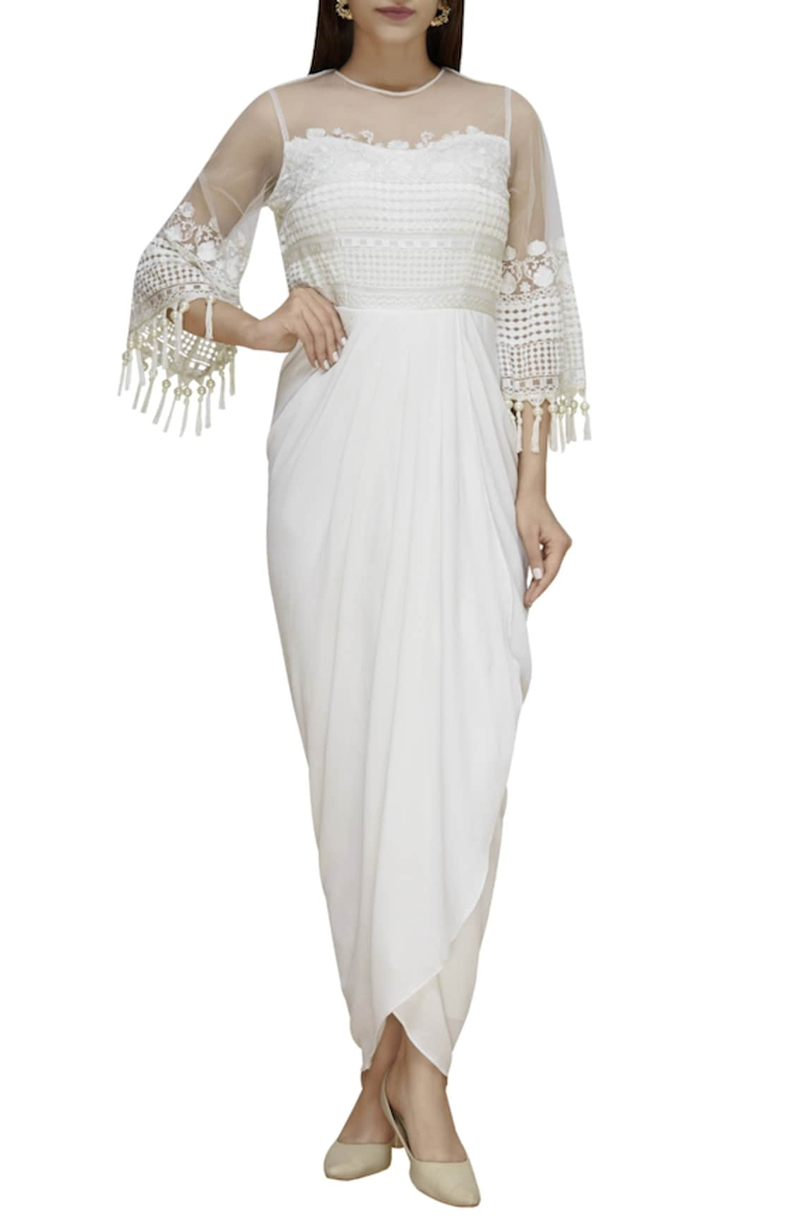 Ridhi Arora Embroidered Draped Gown