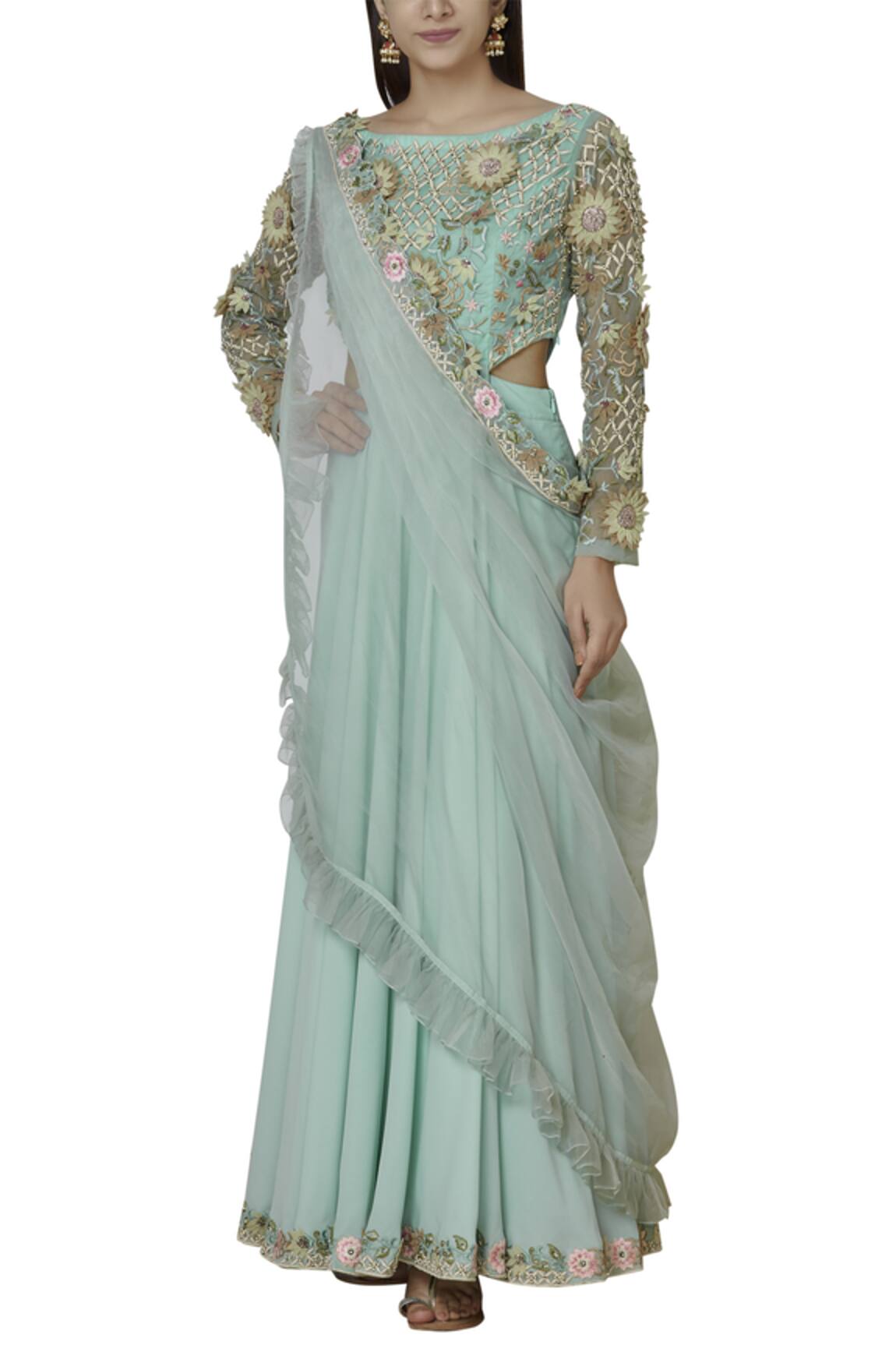 Sonali Gupta Embroidered Anarkali with Dupatta