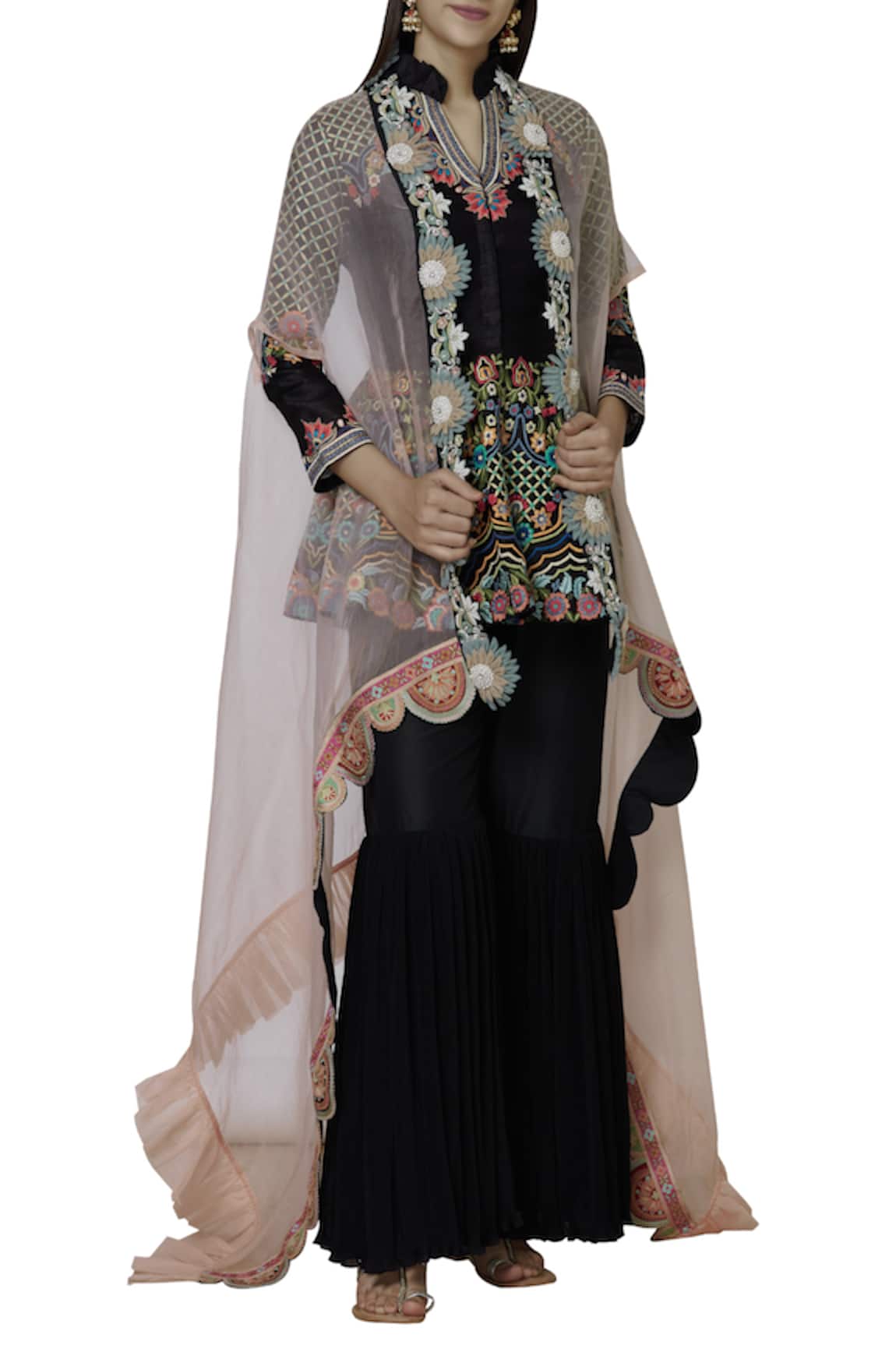 Sonali Gupta Embroidered Kurta Sharara Set