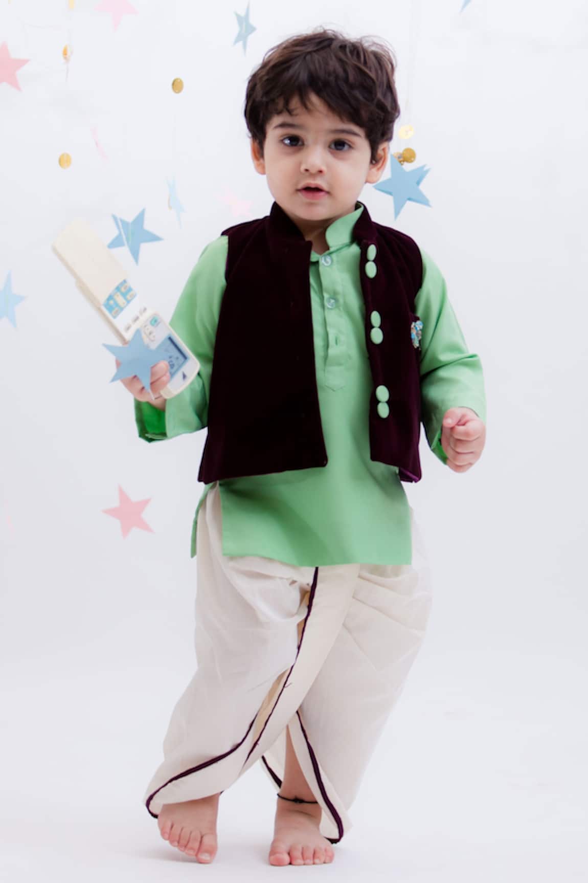 Fayon Kids Nehru Jacket Kurta Set